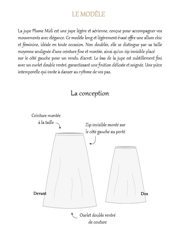 JUPE PLUME MIDI PDF
